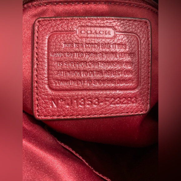 Coach Park Hobo bag Color Red wine F23293 - Picture 8 of 10